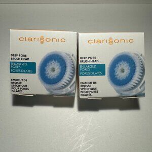 Clarisonic Deep Pore Facial Cleansing Brush Head Replacement 2 PACK